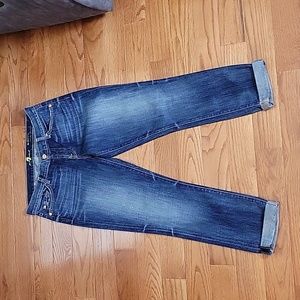 7 FOR ALL MANKIND the skinny crop and roll sz 28